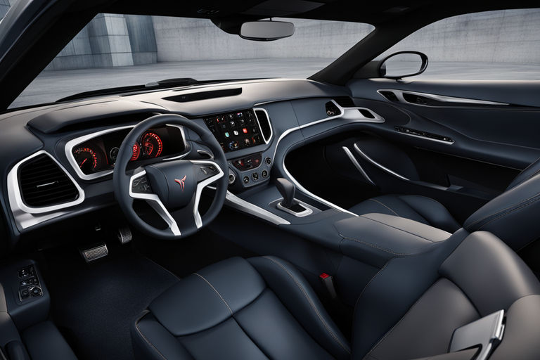 Create an interior shot of the 2025 Pontiac GTO by Maheen Amjad