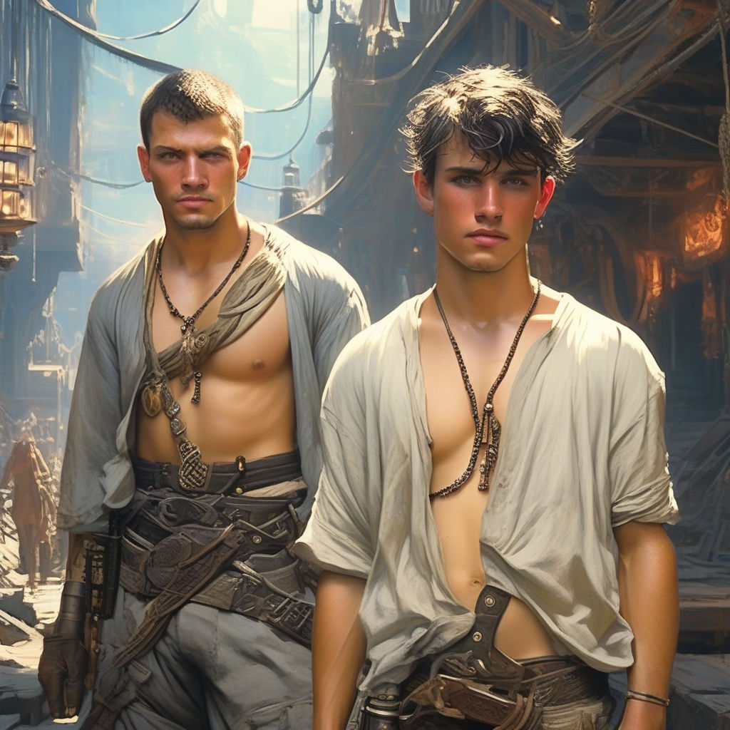 2 young slaveboys by Alex Ky - Playground