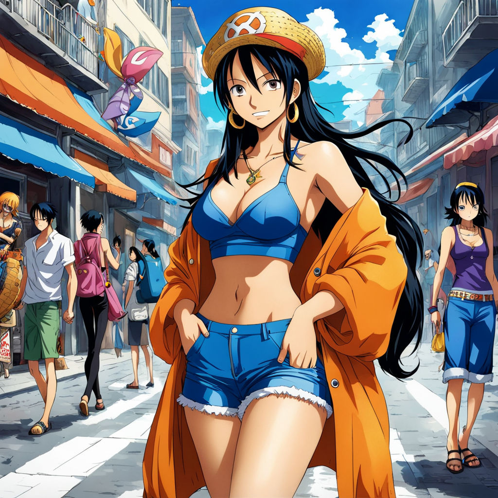 Anime in one piece swimsuit