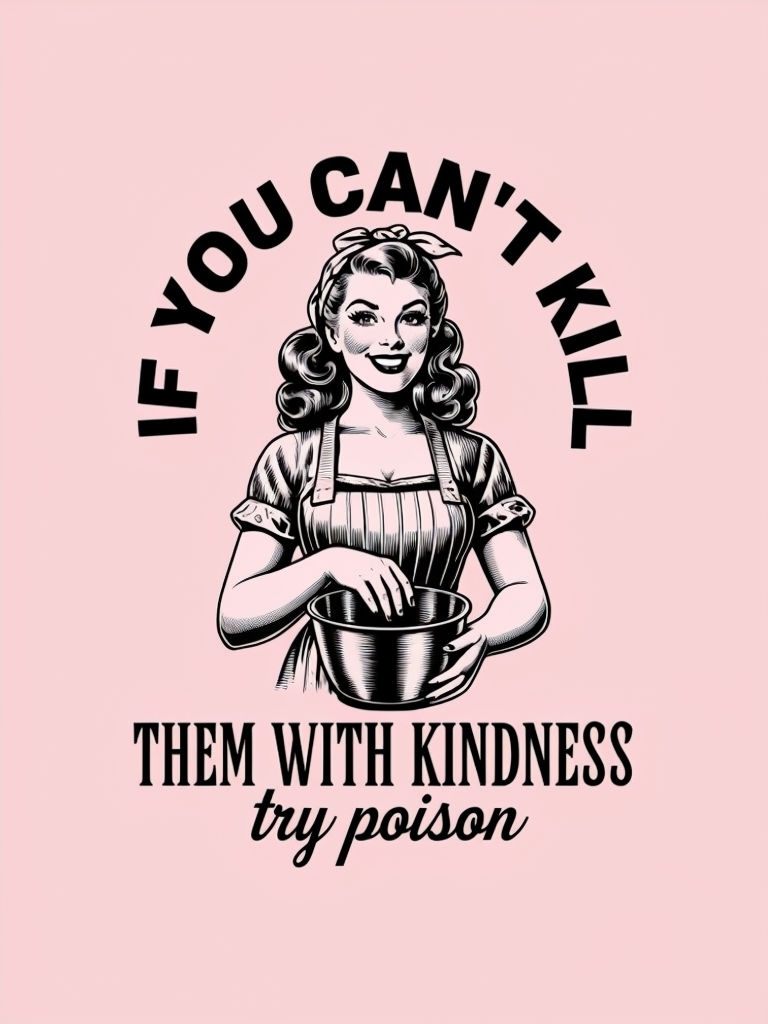 Vintage Comic Style If You Can't Kill Them With Kindness Poster