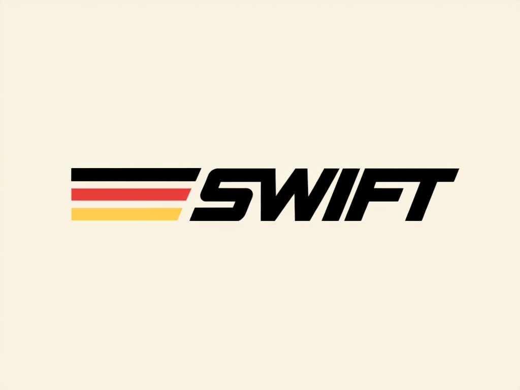 Minimalist Adidas Swift Logo Design with Stripes for Branding Logo