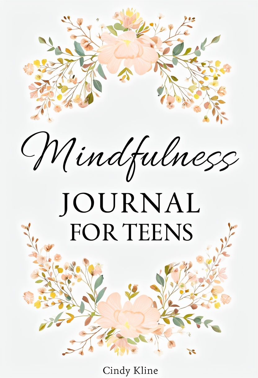 Elegant Mindfulness Journal For Teens With Floral Wreath Design EBook ...