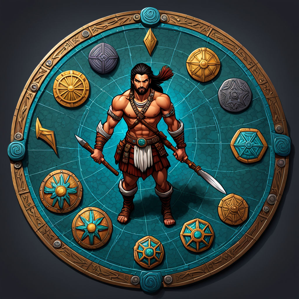 RPG token of a tribesman by BaGaÇo - Playground