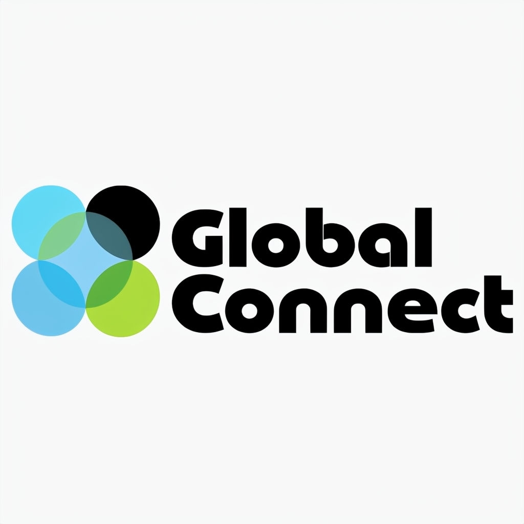 Modern Minimalist Global Connect Logo Design