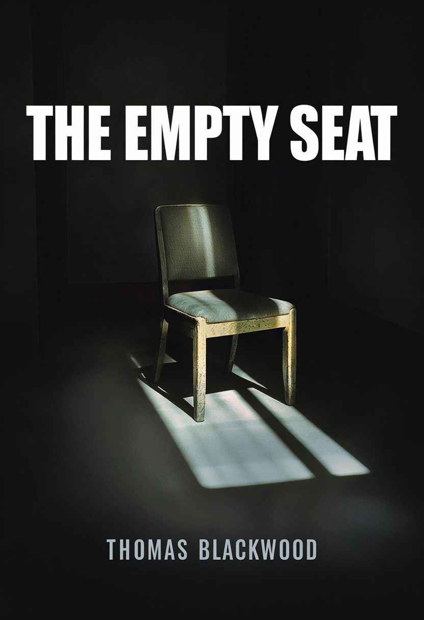 Mysterious Empty Chair in Dark Room EBook Cover
