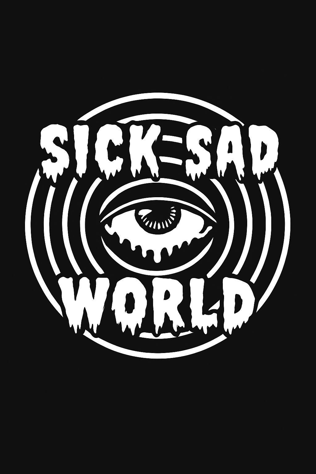 Striking Black and White Eye Graphic Design T-Shirt
