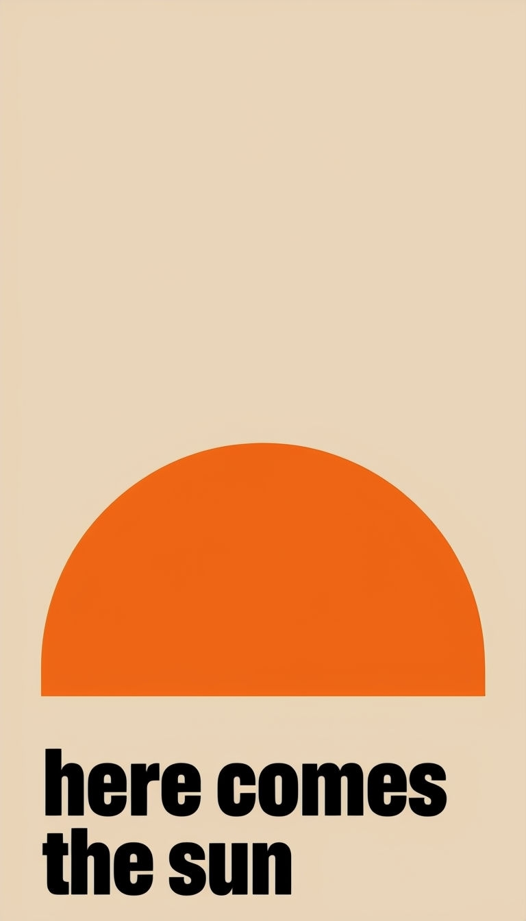 Minimalist Here Comes The Sun Retro Design Phone Case Cover