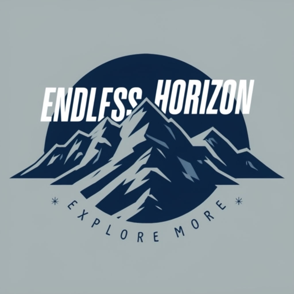 Endless Horizon Minimalist Mountain Graphic T-Shirt