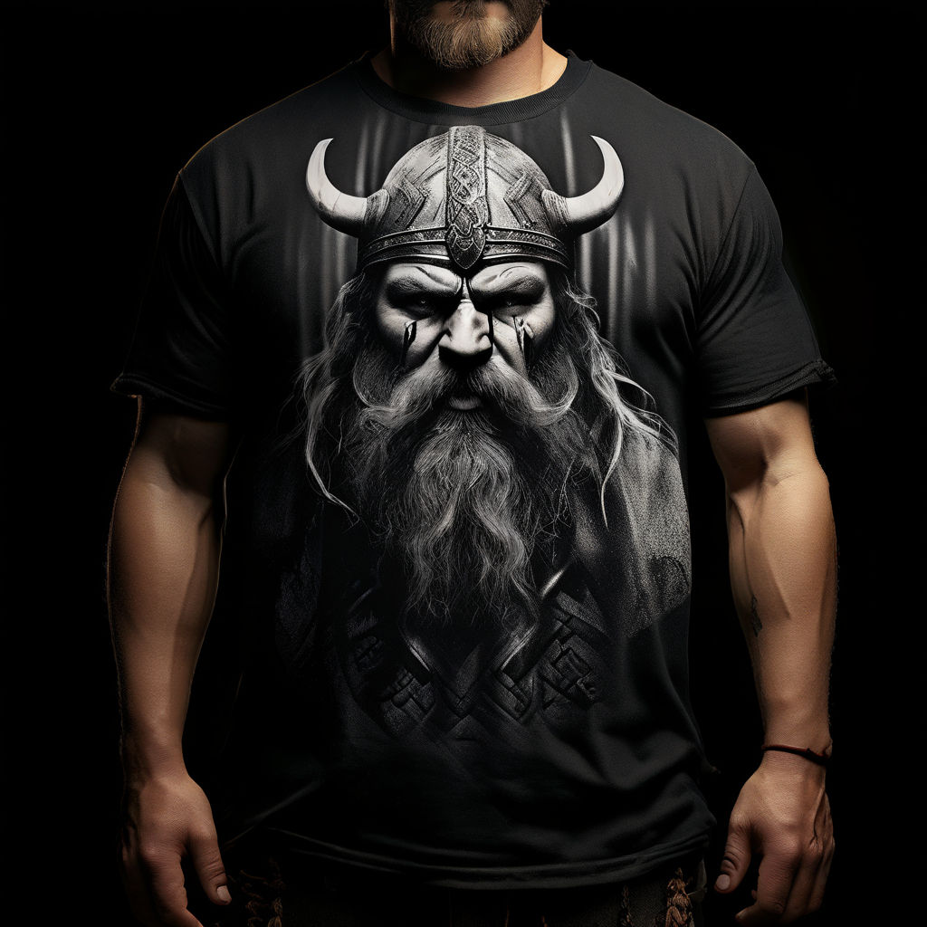 Viking-themed T-shirt design by Piotr Wojtczak - Playground