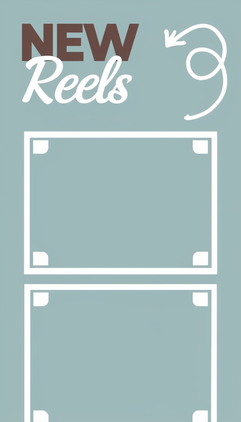 Minimalist New Reels Design with Elegant Elements Social Media Post