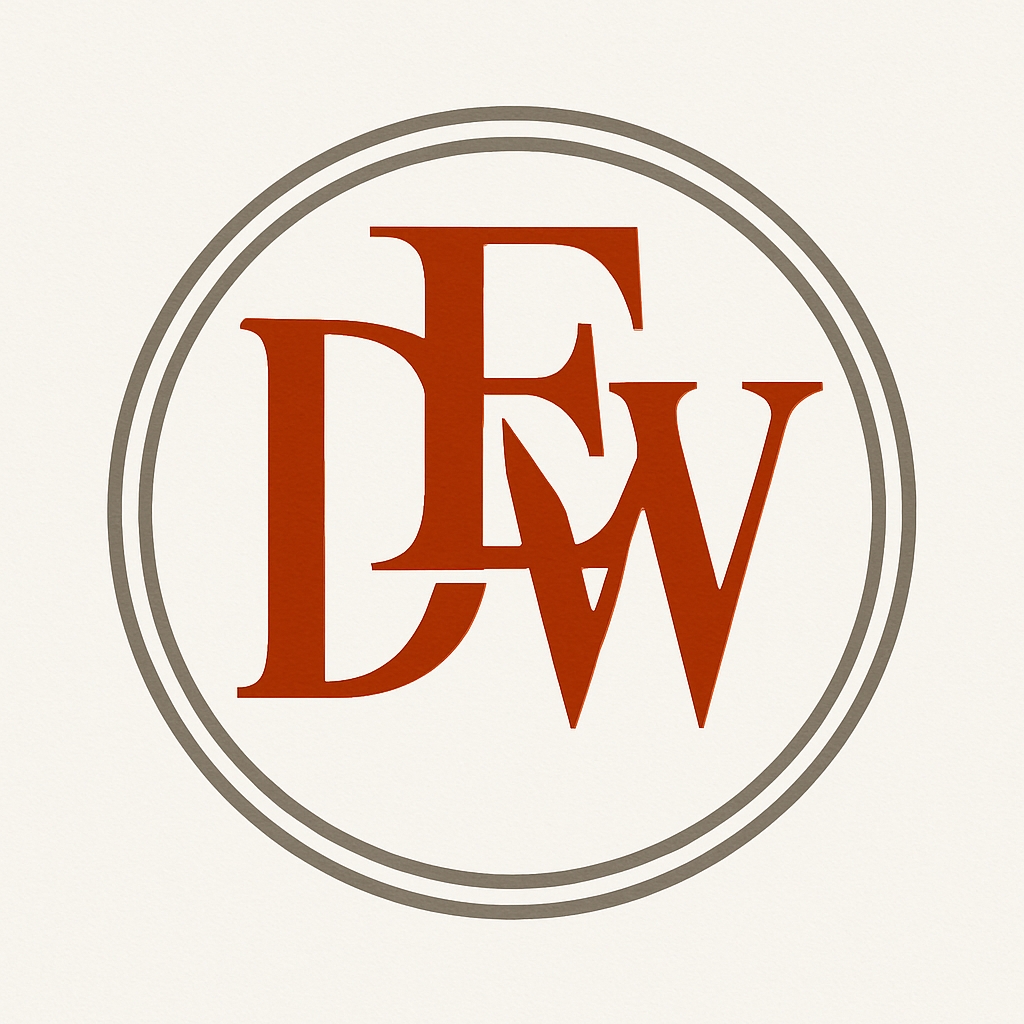 Elegant Burnt Orange Interlocking Letters Logo Design Monogram