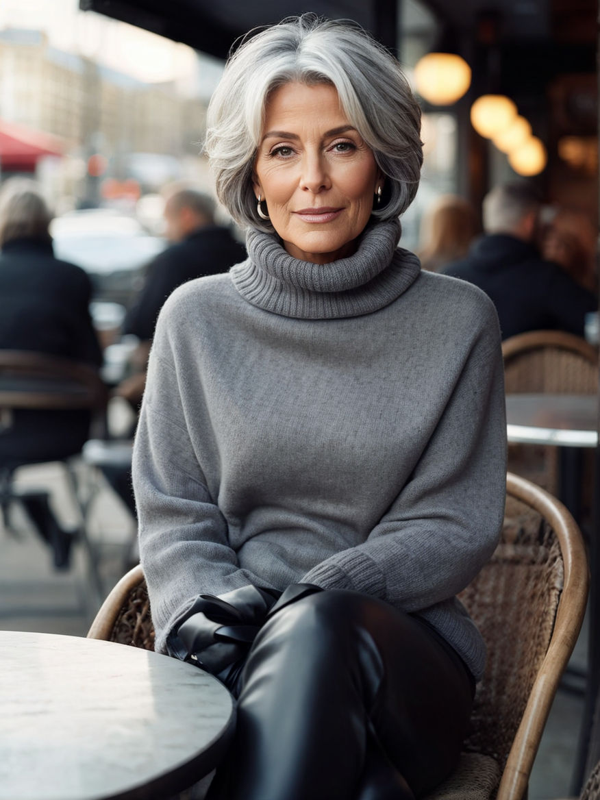 a photograph of a 65-year-old gilf