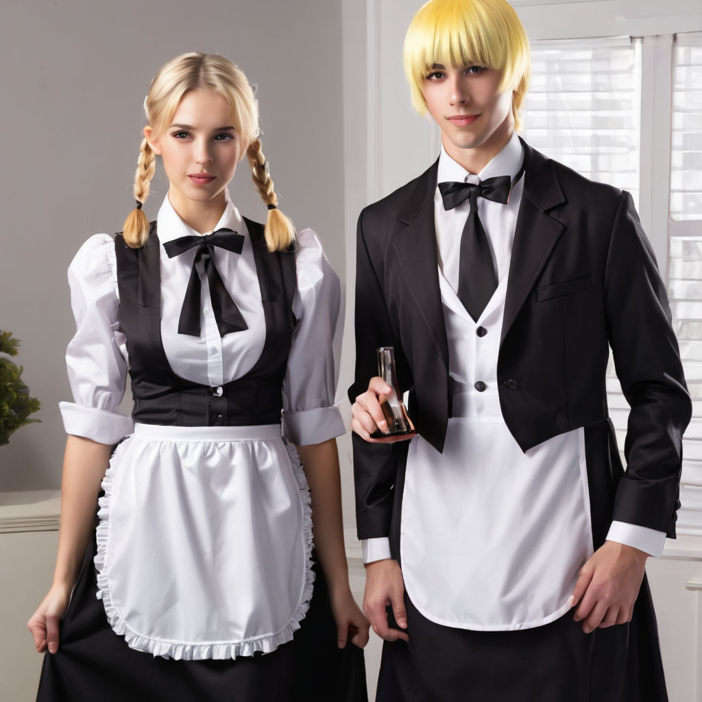 saul goodman in a catboy maid outfit