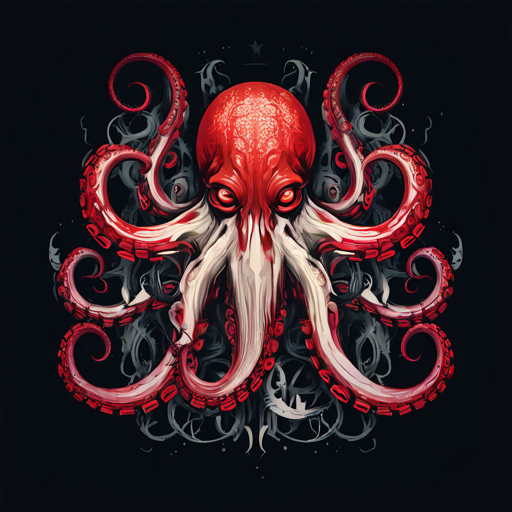 Logo design featuring an octopus in white by Adrian Alexsandro Alves Da ...