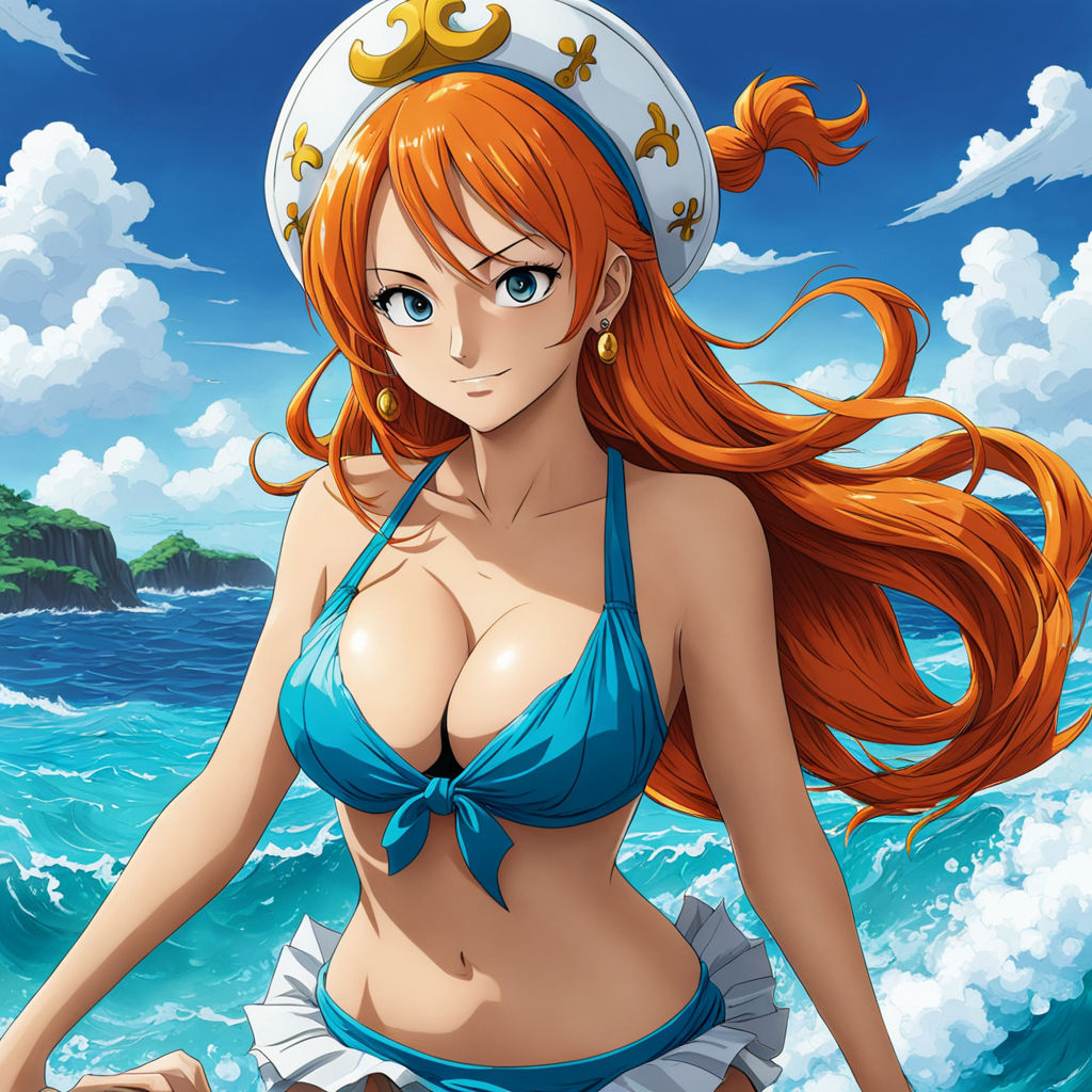 Nami de one piece en bikini