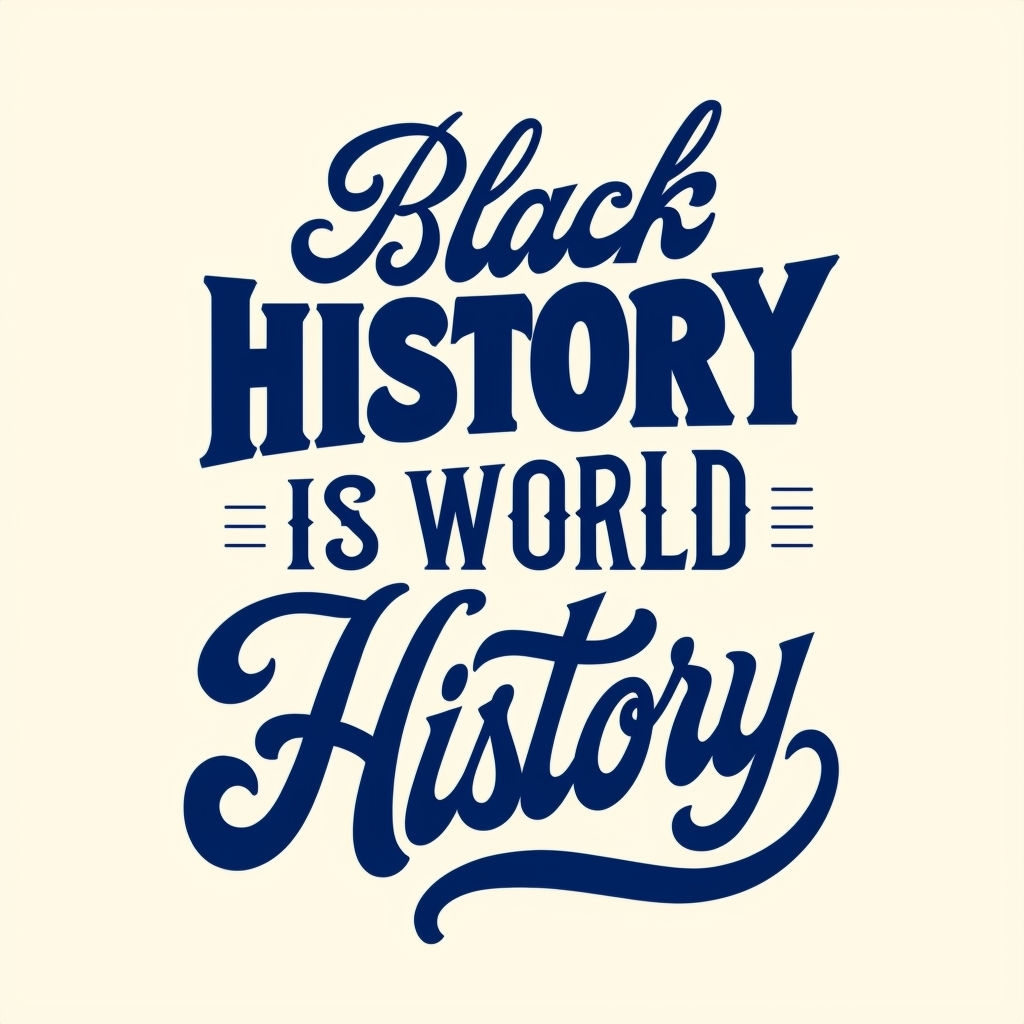 Black History is World History Motivational T-Shirt