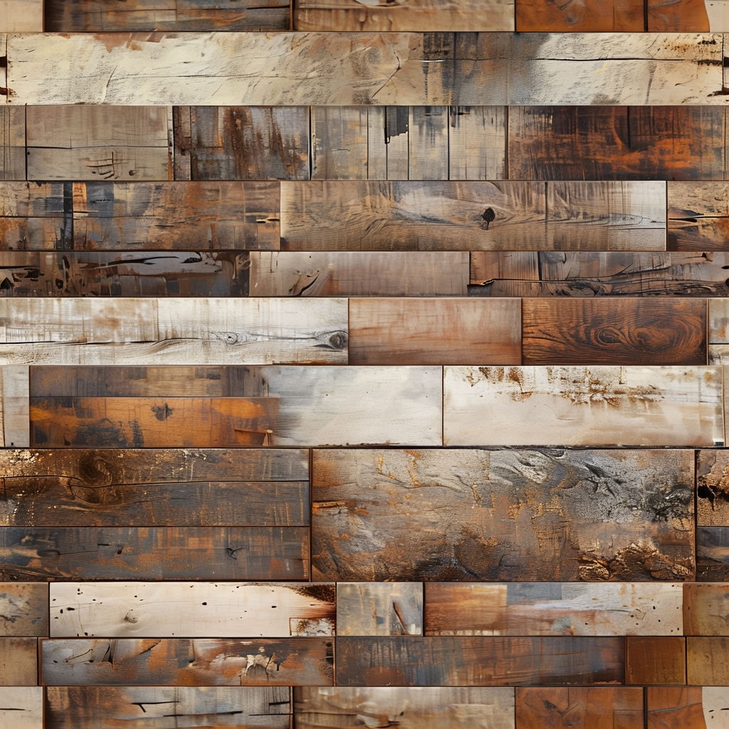 Rustic Wooden Plank Seamless Pattern for Cozy Textiles