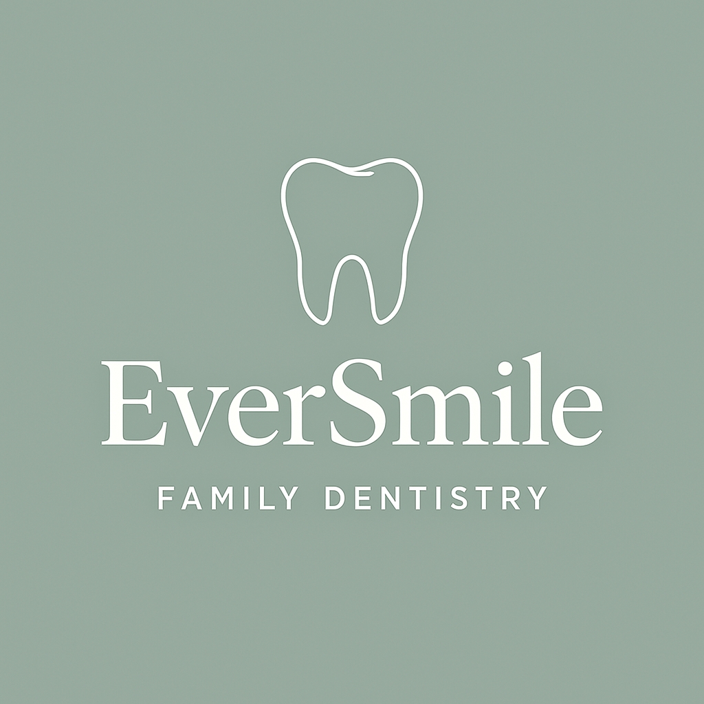 Minimalist EverSmile Tooth Logo Design for Family Dentistry Logo