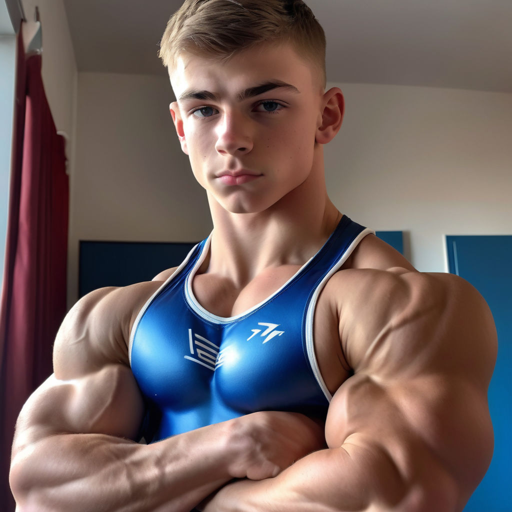 Beautiful biceps peaks of 19 year old european schoolboy in ... by ...