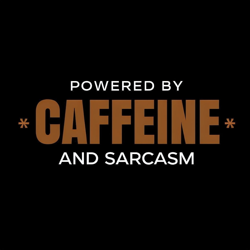 Powered by Caffeine and Sarcasm Energy Drink T-Shirt