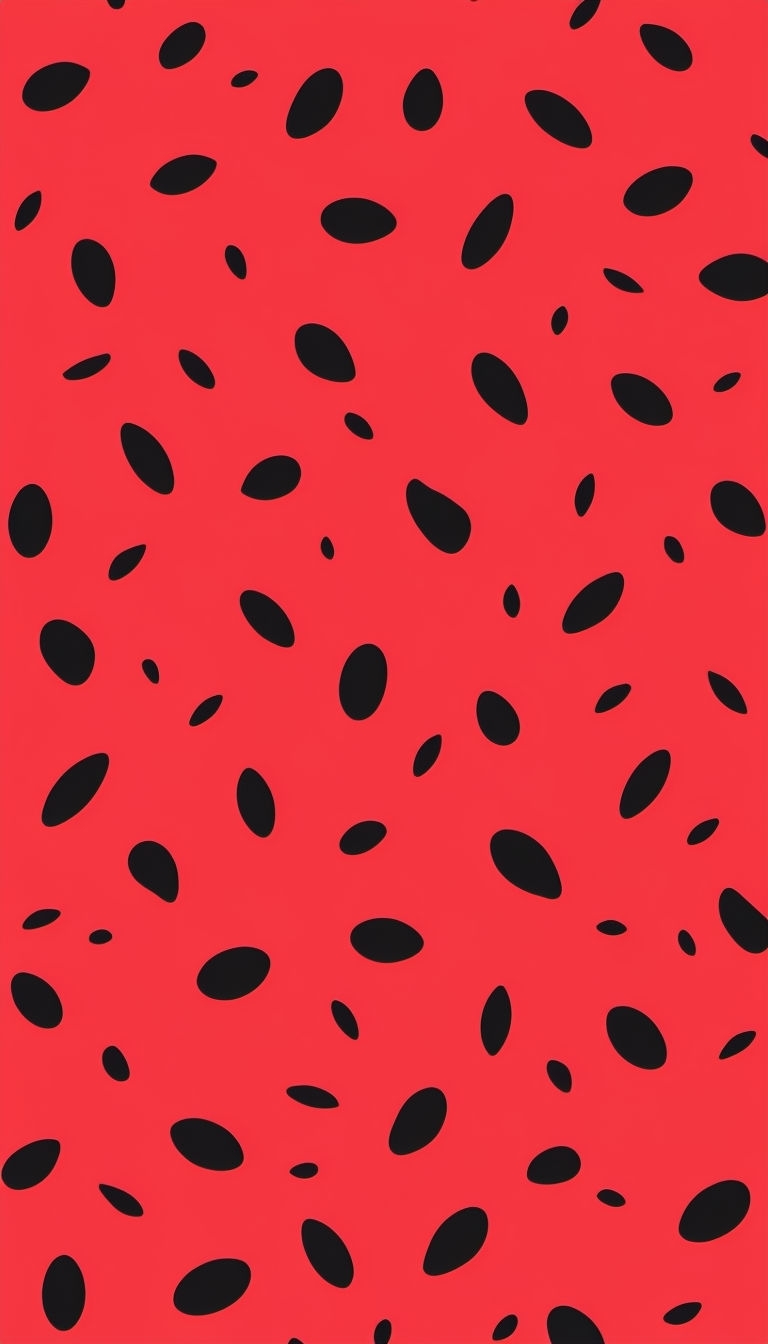 Vibrant Watermelon Seeds Flat Design Phone Case Cover