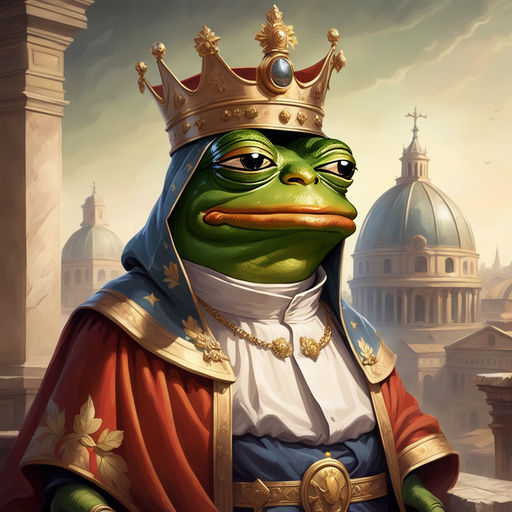 Pepe the Frog dressed as the Emperor of Eastern Rome by Alex De La Vega ...