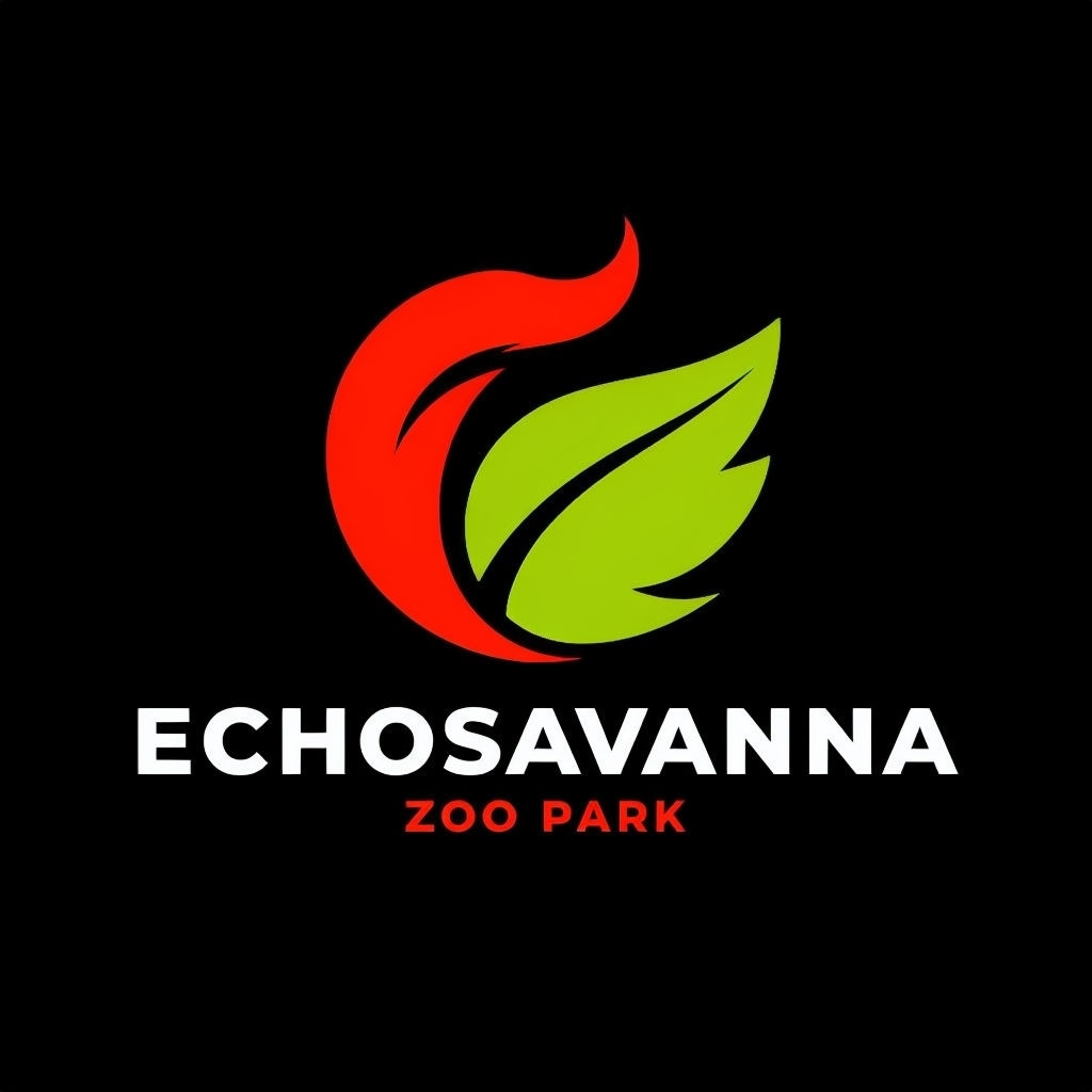 Minimalist Contemporary Zoo Park Logo for EchoSavanna Design