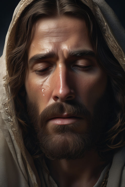 Ultra realistic image of jesus crying by Reinaldo - Playground