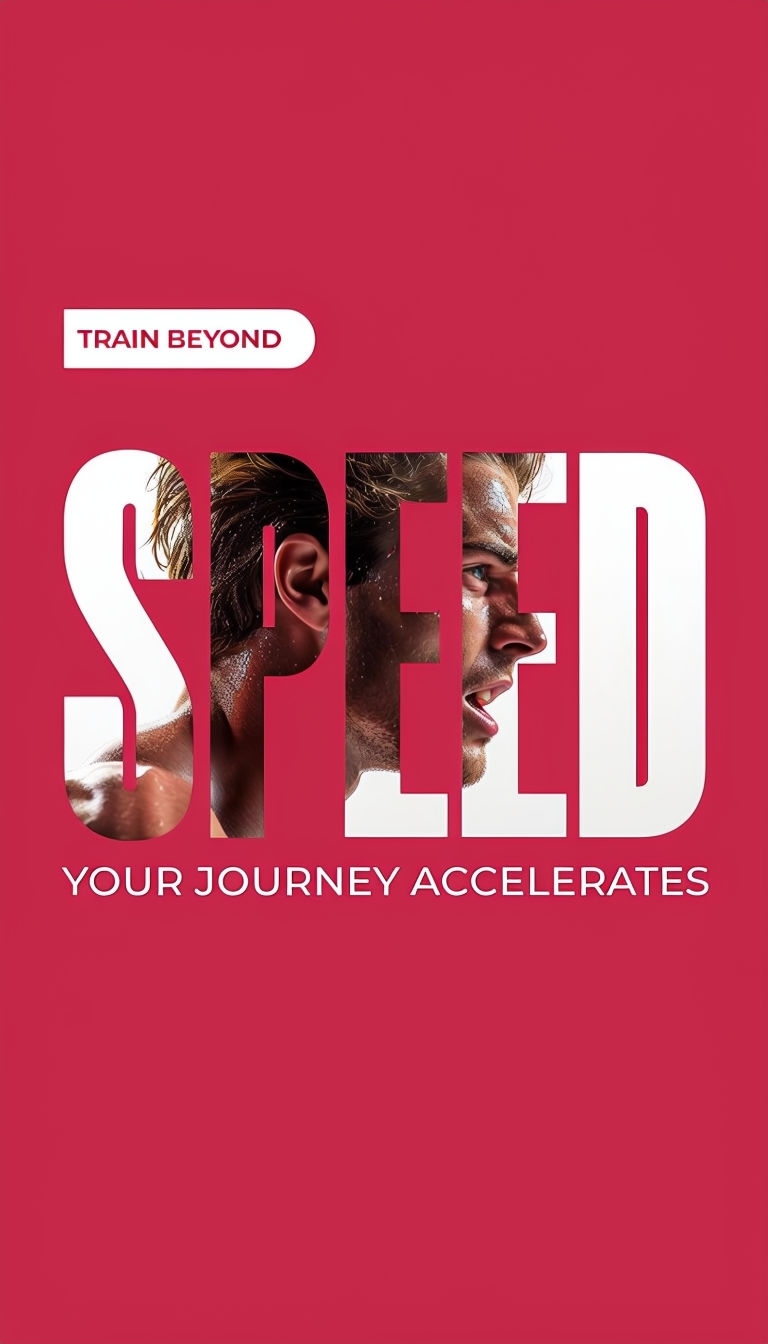 Dynamic SPEED Advertisement with Athlete and Motivational Slogan Ads