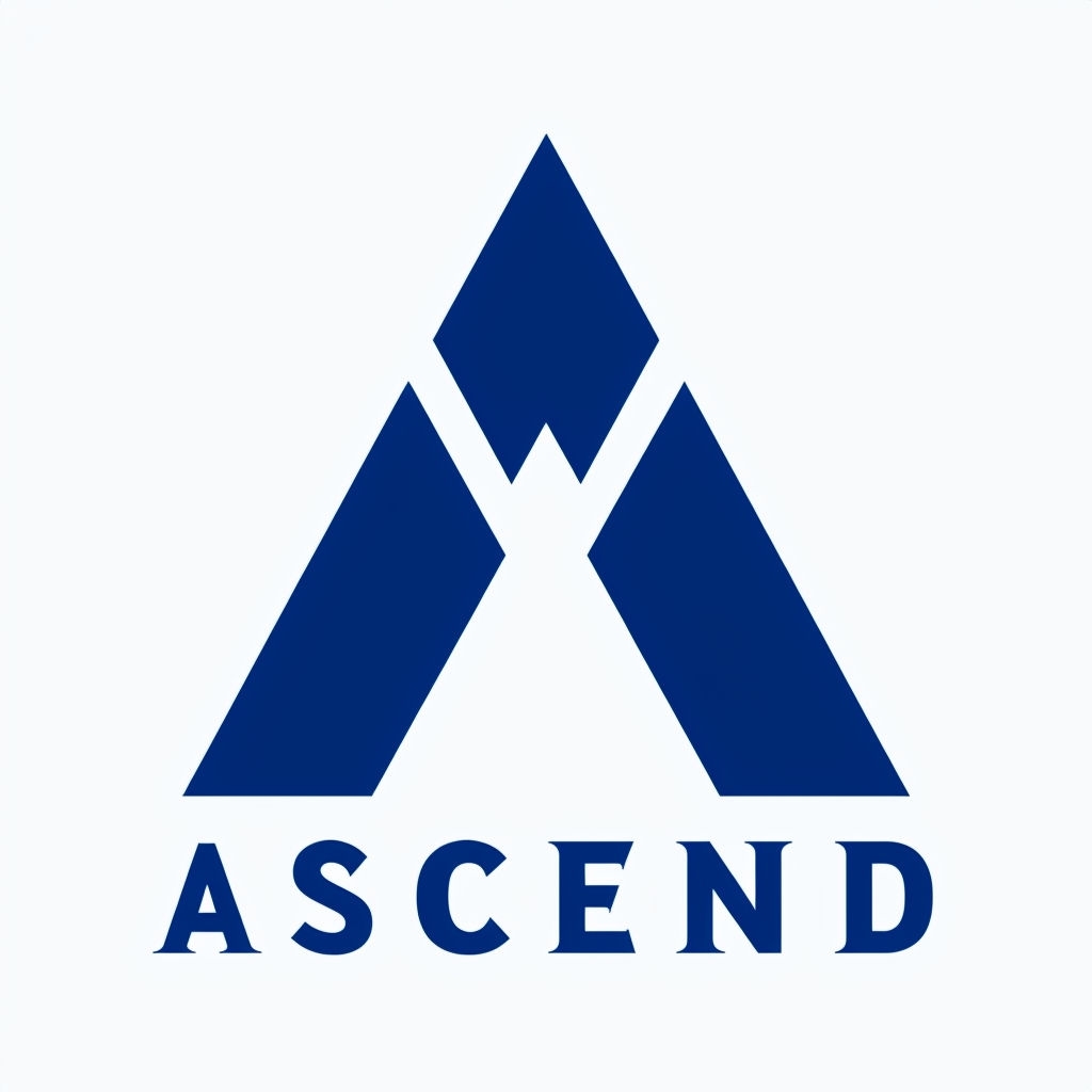 Bold Geometric Monogram Design for the Letter A Ascend Sticker