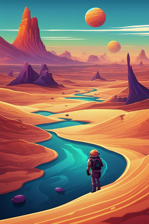 A vast desert on an alien planet by Andy Ram - Playground