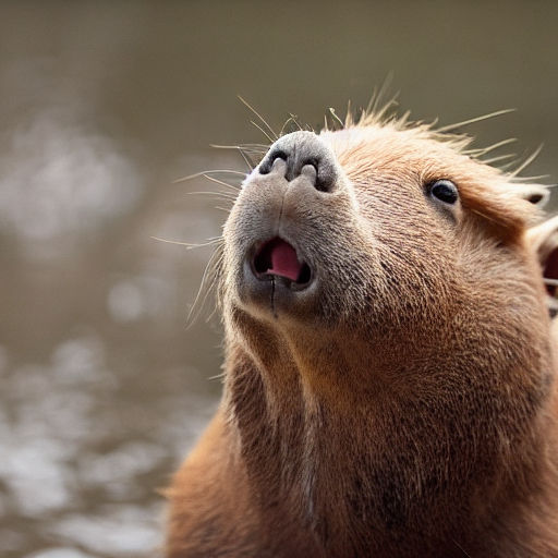 Capybara singing hardcore by Claudio Fernando Silva Barandica - Playground