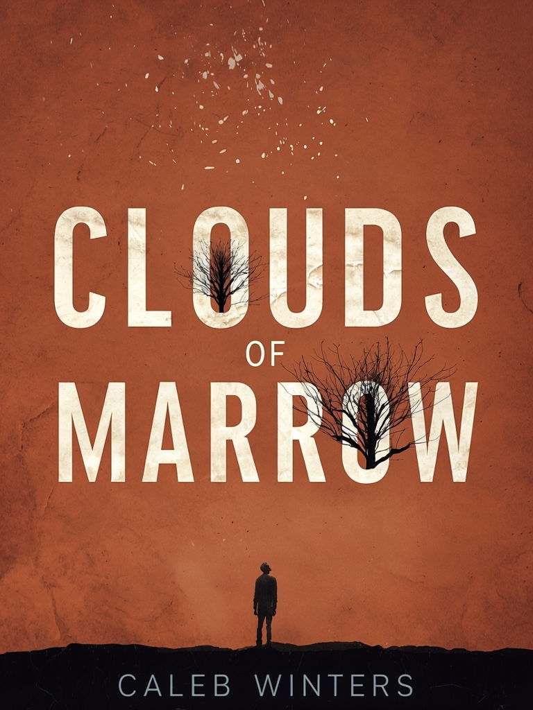 Minimalist Clouds of Marrow Book Cover with Symbolic Imagery EBook Cover
