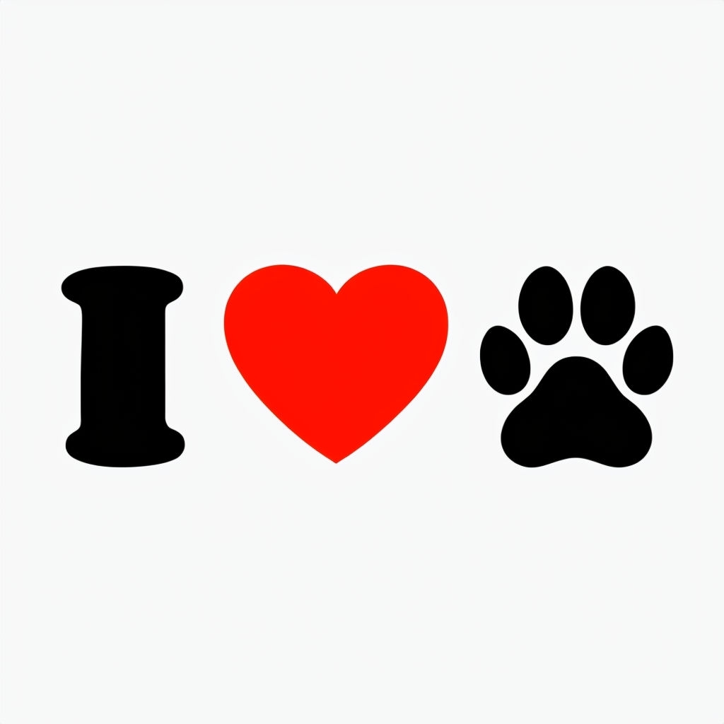 I Love My Dog Bold Graphic T-Shirt