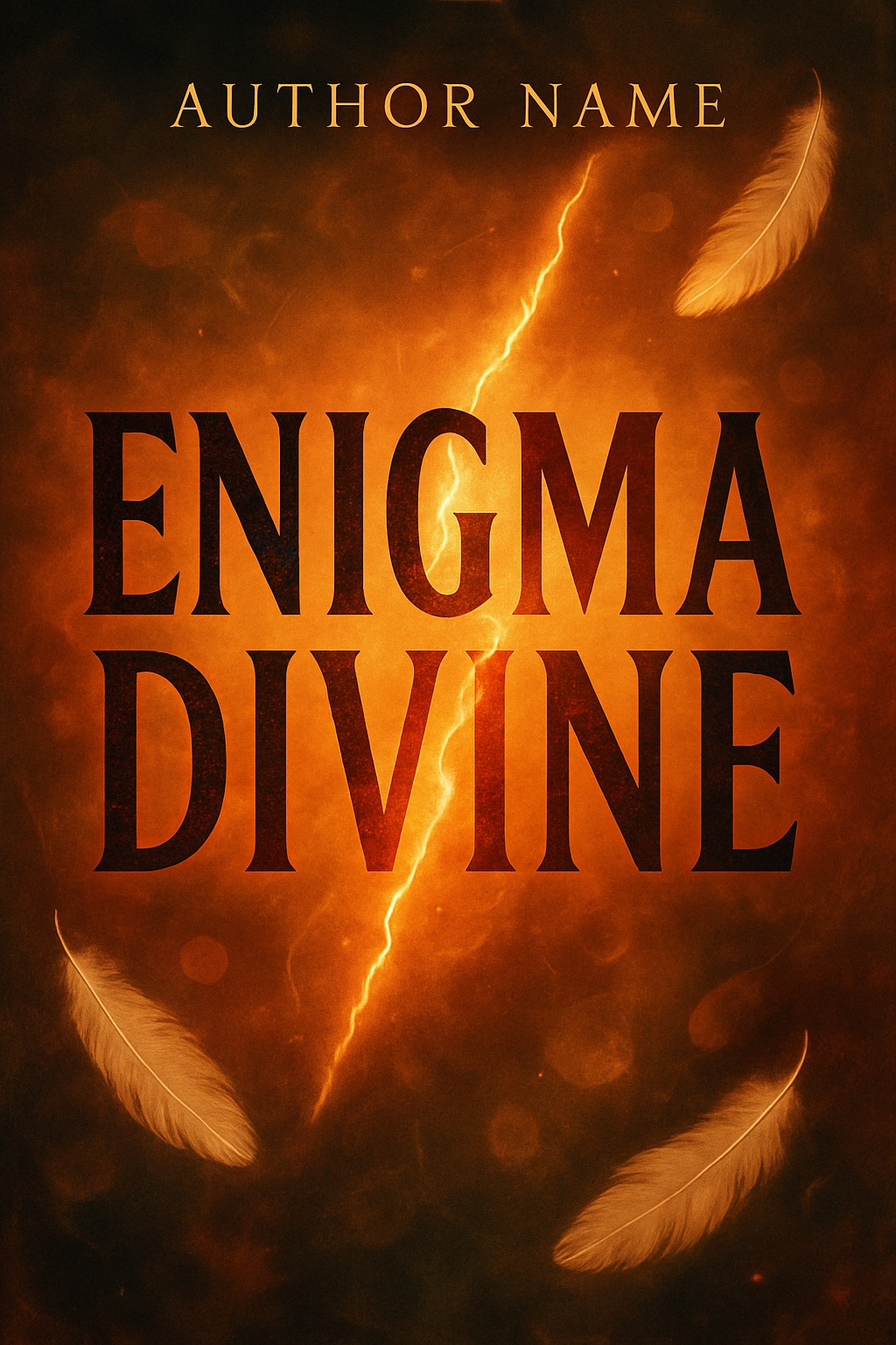 Dramatic Enigma Divine Book Cover with Mystical Elements EBook Cover