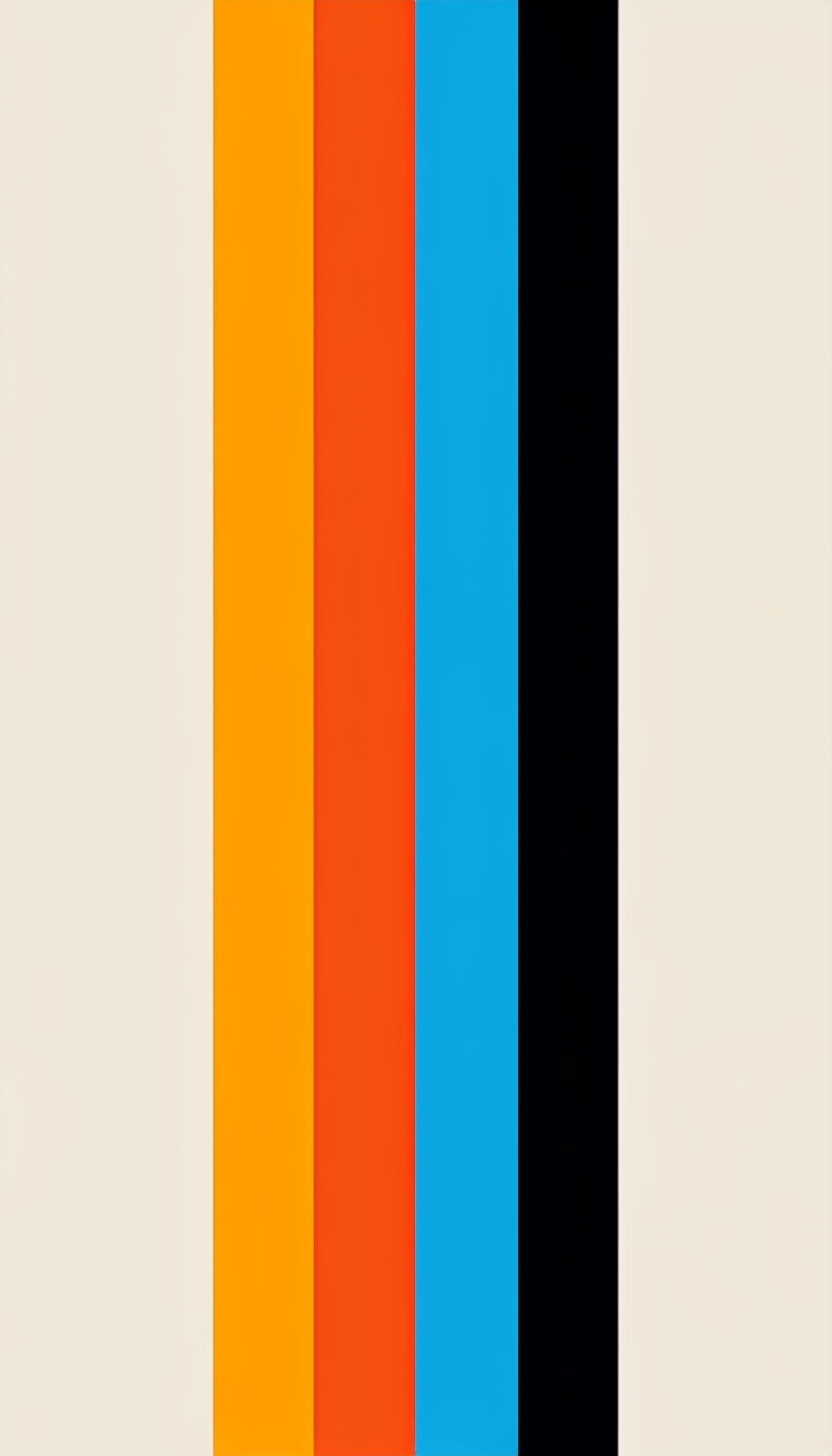Bold Vertical Stripes Minimalist Design Phone Case Cover