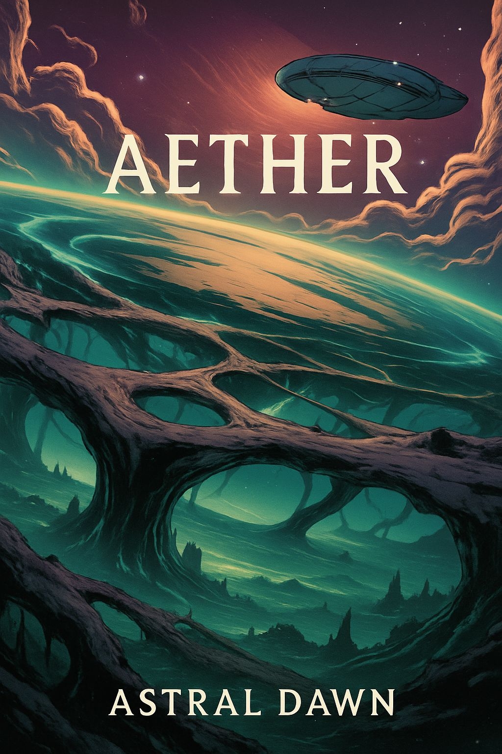 AEETHER: A Mystical Science Fiction Book Cover by Astral Dawn EBook Cover