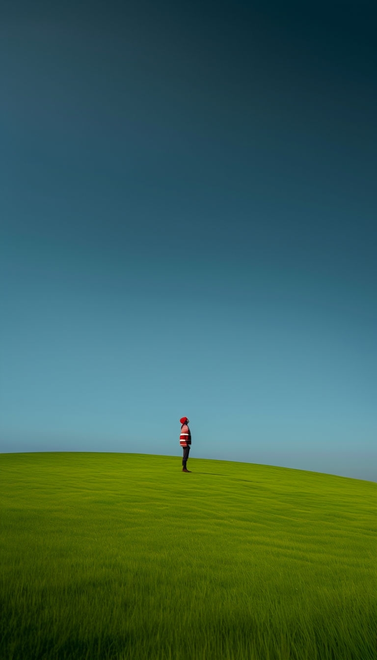 Minimalist Landscape with Person Gazing at the Horizon Phone Case Cover