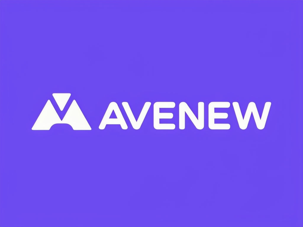 Minimalist White A Mountain Logo Design on Purple Background Logo