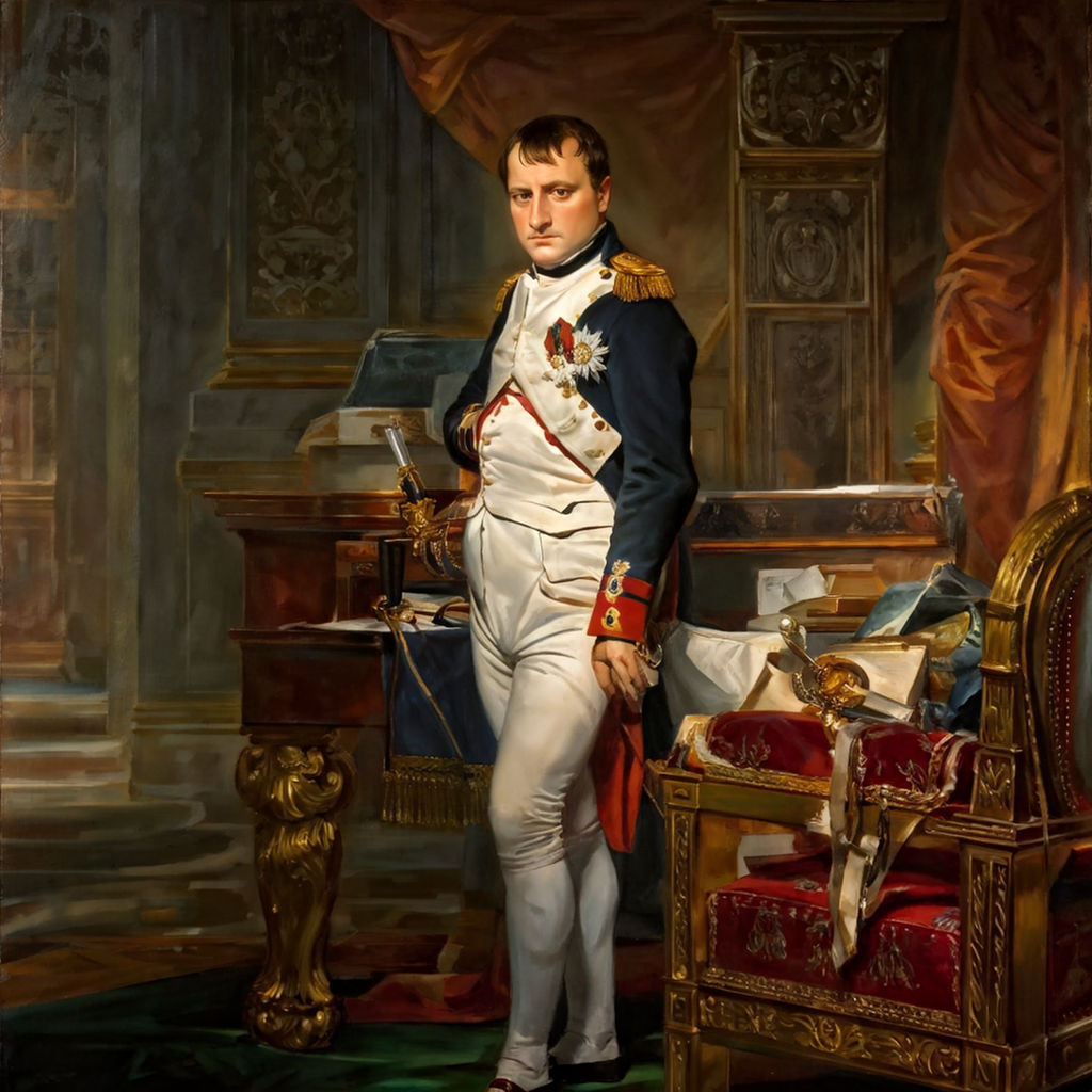 An imposing oil painting of Napoleon by 이용준234107 - Playground