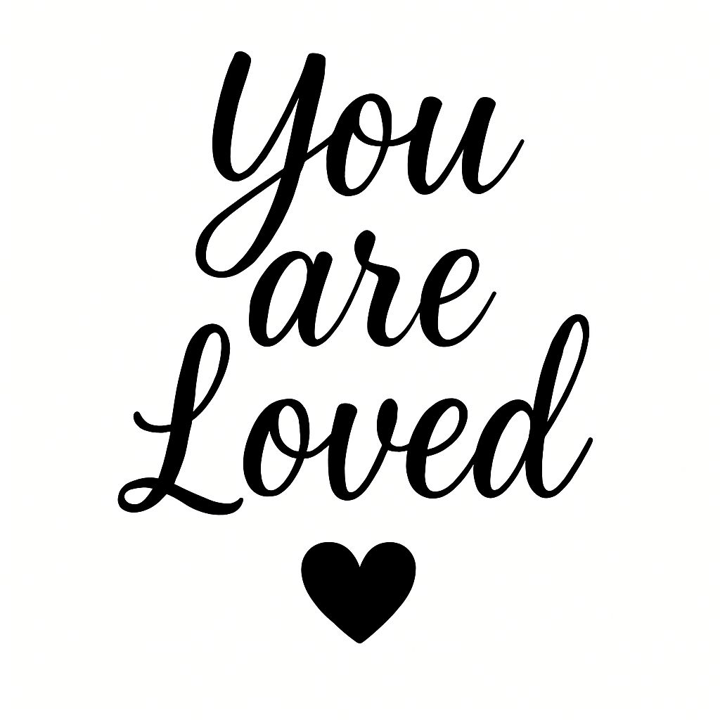 You Are Loved Minimalist Motivational Quote Design Mug
