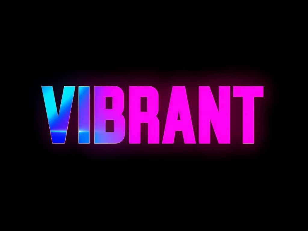 Vibrant Neon Typography Graphic T-Shirt