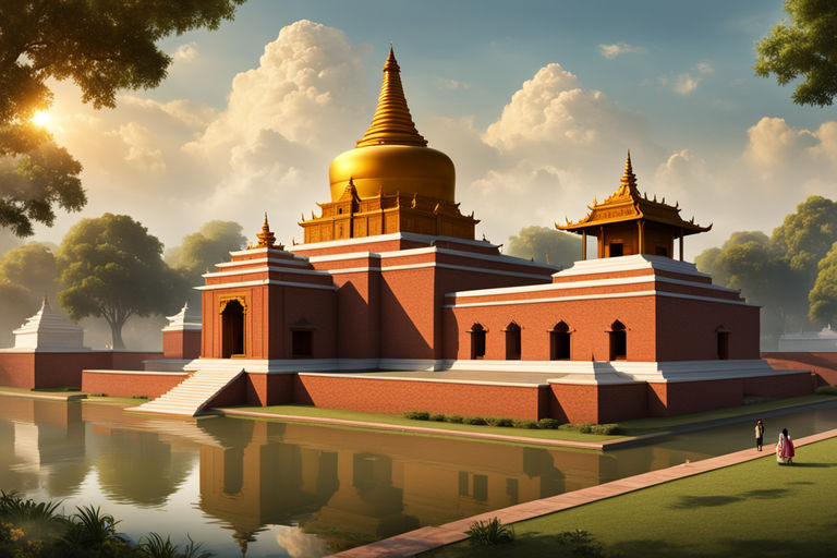 A beautiful animated scene of ancient Lumbini by Varsha Gupta - Playground