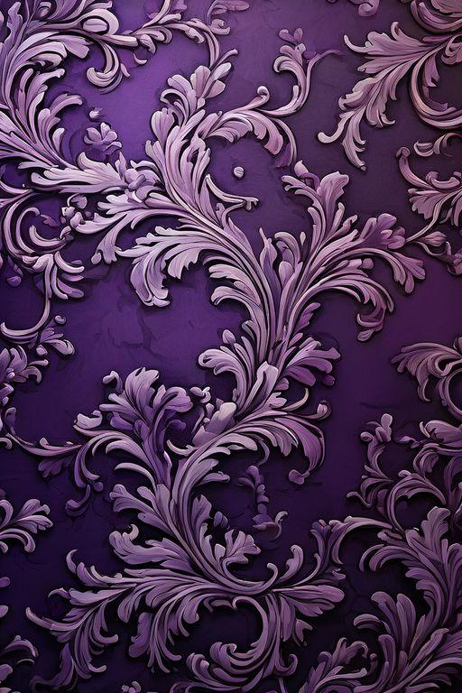 Renaissance rococo wallpaper backdrop with small filigree sc... by Amy ...