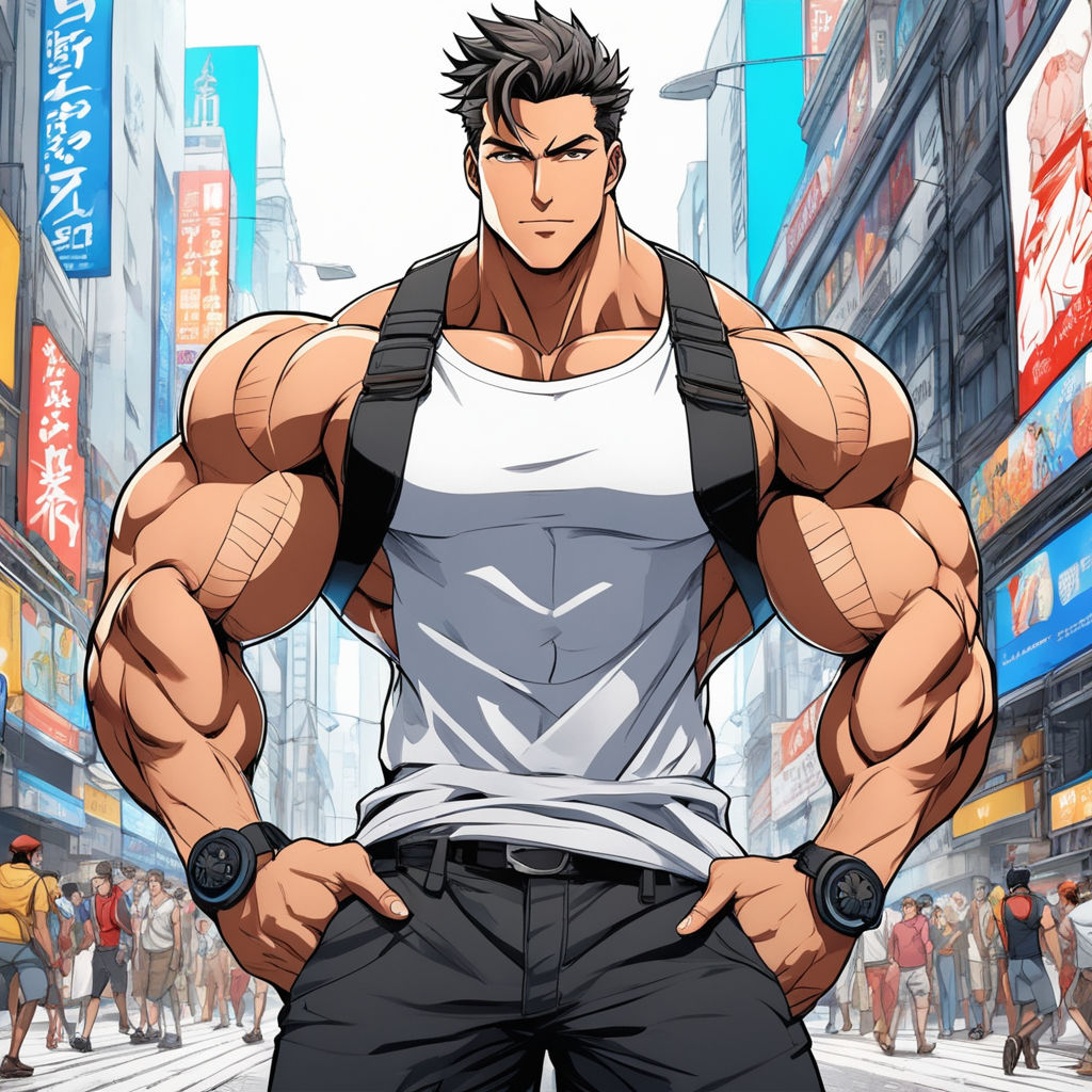 Anime muscle guy (96) фото