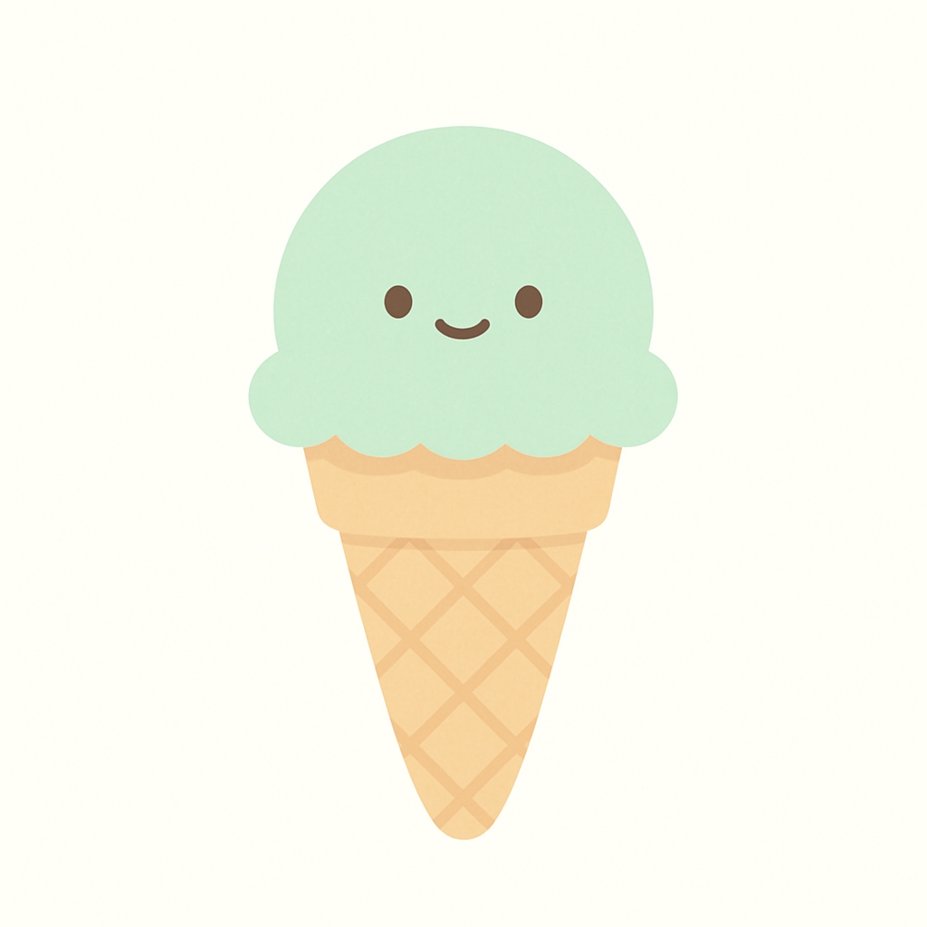 Single Ice Cream Cone