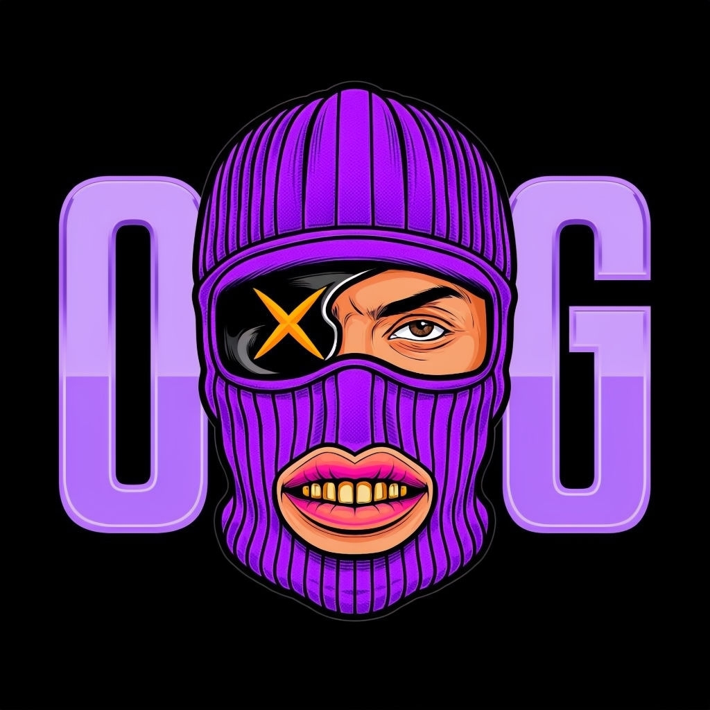 Vibrant Purple Ski Mask Pop Art Design T-Shirt