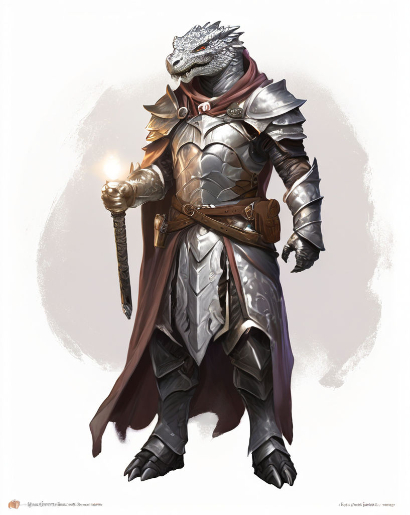 Silver dragonborn by Brian Ysibido - Playground