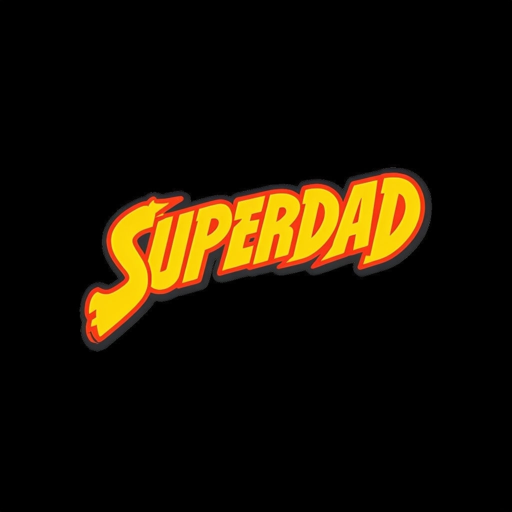 Vibrant Superdad Bold Typography Design Hat