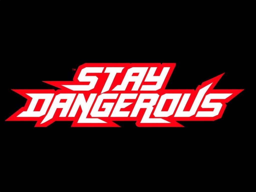 Stay Dangerous Bold Typography Graphic T-Shirt